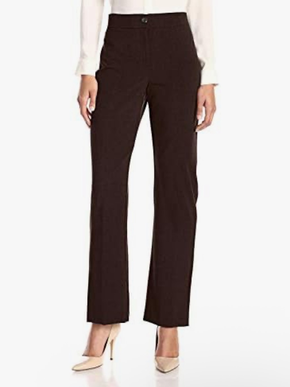 NWT Briggs 10S Bistretch Tummy Straight Leg Pants Slimming Solution Comfort